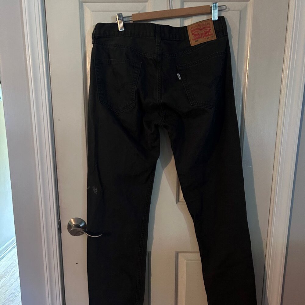 Levi's 505 black jeans 34x34 white tag